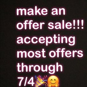 Make an offer sale!
